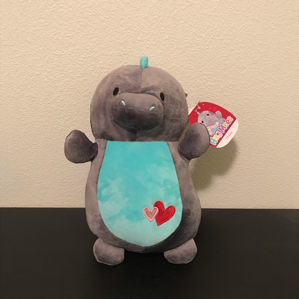Squishmallow 12” Chuey the Dino hug mee NWT